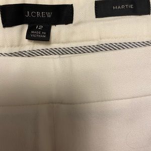 J. Crew Martie pant, white NWT